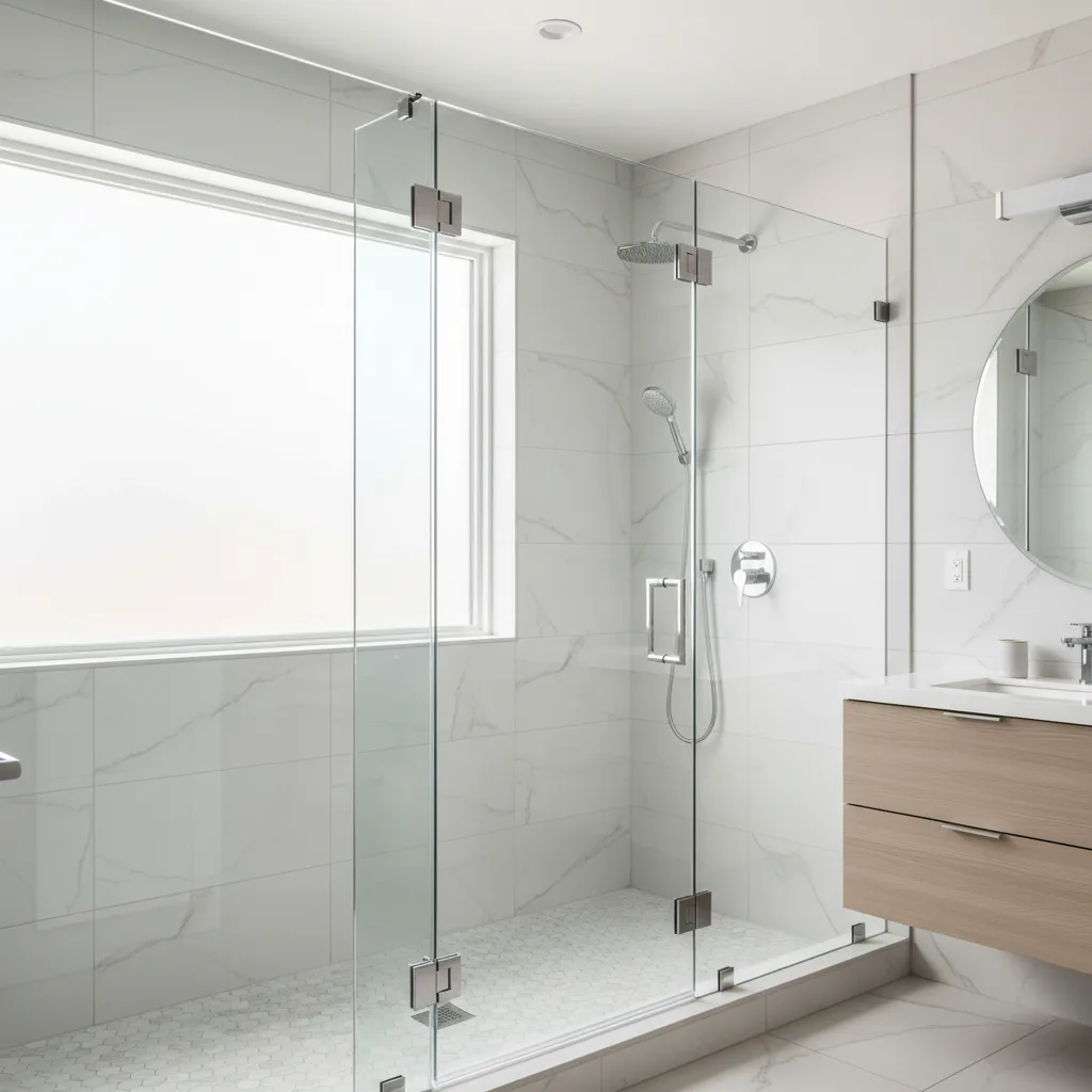 Inline Shower Enclosure Installation in Sunset Park, Brooklyn: Modern Design for Your Bathroom
