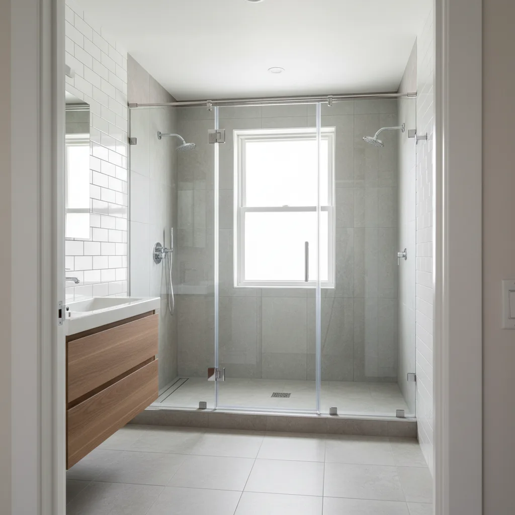 Semi-Frameless Shower Enclosure Installation in Jackson Heights, Queens: Durability Meets Style