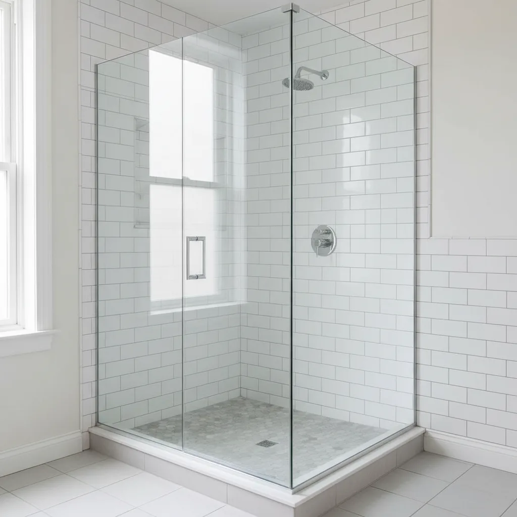Corner Angled Shower Enclosures in Brooklyn, NY: Elegant Solutions for Awkward Bathroom Spaces
