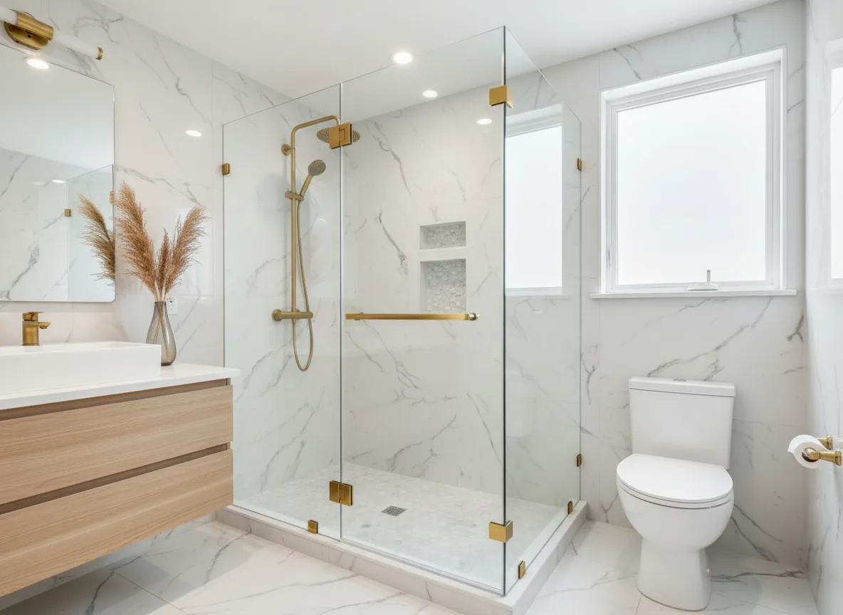 Inline Shower Enclosure Installation in Queens, NY: Streamlined Elegance for Modern Bathrooms