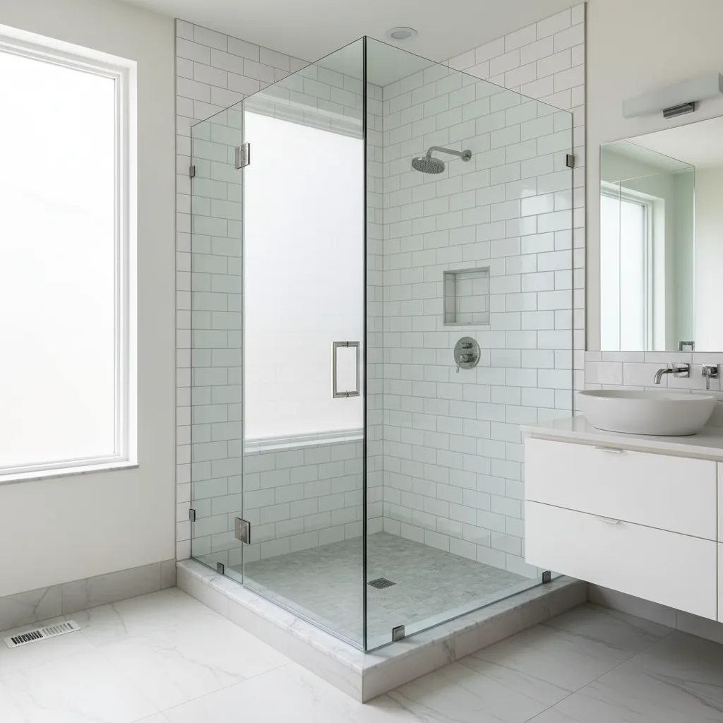 Corner Angled Shower Enclosures in Queens, NY: Maximizing Bathroom Space with Custom Glass Solutions