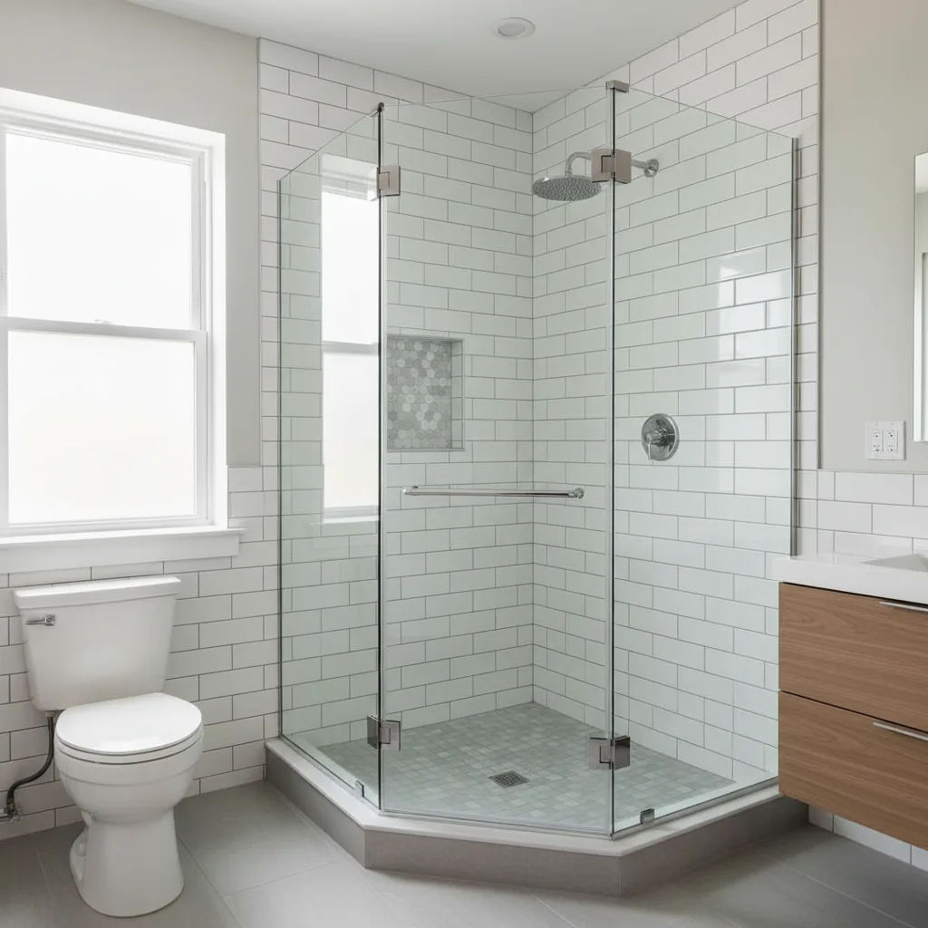 Neo Angled Shower Enclosures in Queens, NY: Premium Custom Installation for Unique Bathroom Layouts